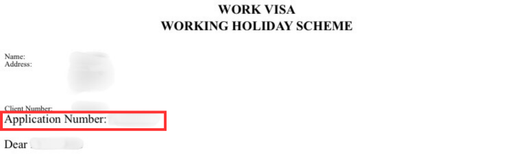 Immigration New Zealand Application numberとは